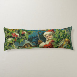 Victoriaanse Kerstman Kerst Collage Antiek Lichaamskussen