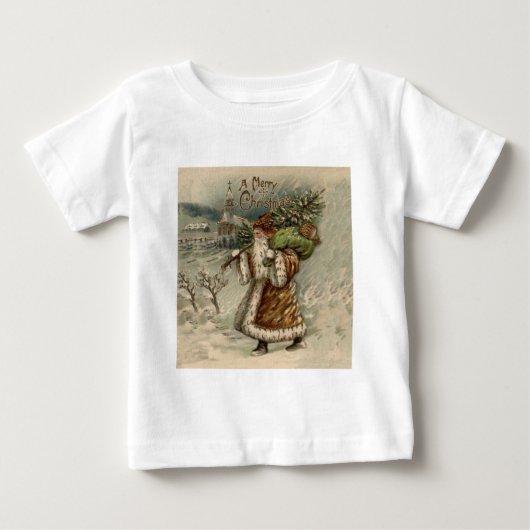 Victoriaanse Kerstman met kerstboom (Voorkant)