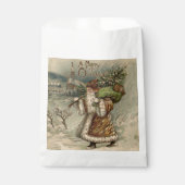Victoriaanse Kerstman met kerstboom Bedankzakje (Voorkant)