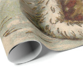 Victoriaanse Kerstman met kerstboom Cadeaupapier (Rol Hoek)