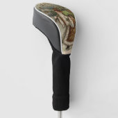 Victoriaanse Kerstman met kerstboom Golfheadcover (Schuin)