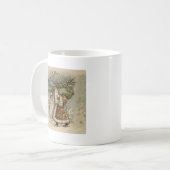 Victoriaanse Kerstman met kerstboom Koffiemok (Voorkant links)