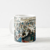 Victoriaanse Kerstmis Central Park Currier & Ives Koffiemok (Voorkant links)