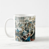 Victoriaanse Kerstmis Central Park Currier & Ives Koffiemok (Links)