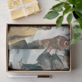 Victoriaanse Kerstmis Central Park Currier & Ives Tissuepapier (Geschenk)