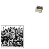 Victoriaanse Kerstpoppenhuis Stempel (Gestempeld)