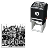 Victoriaanse Kerstpoppenhuis Stempel (In situ)