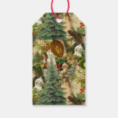 Victoriaanse Kerstpracht Cadeaulabel (Achterkant)