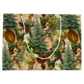 Victoriaanse Kerstpracht Groot Cadeauzakje (Achterkant)