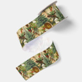 Victoriaanse Kerstpracht Satijnen Lint (Achterkant)