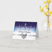 Victoriaanse Kerstster Vouwkaart Kaart (Gele Bloem)