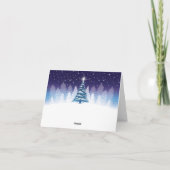 Victoriaanse Kerstster Vouwkaart Kaart (Achterkant)