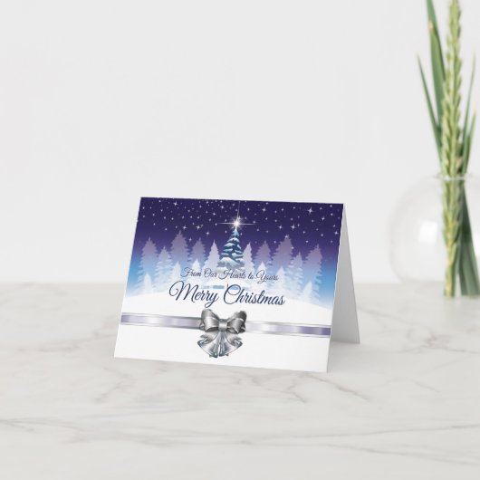 Victoriaanse Kerstster Vouwkaart Kaart (Voorkant)