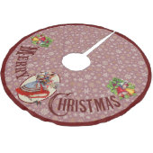 Victoriaanse Kerstwinkel | Paarse Rand Kerstboom Rok (Gekanteld)
