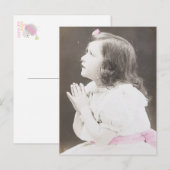 Victoriaanse kinderen ansichtkaart briefkaart (Voorkant / Achterkant)