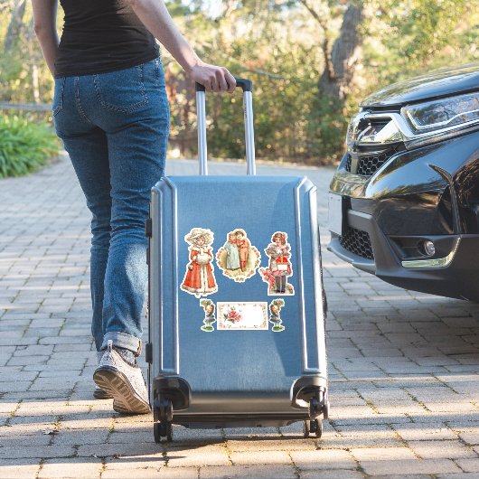 Victoriaanse kinderen sticker (Koffer Insitu)