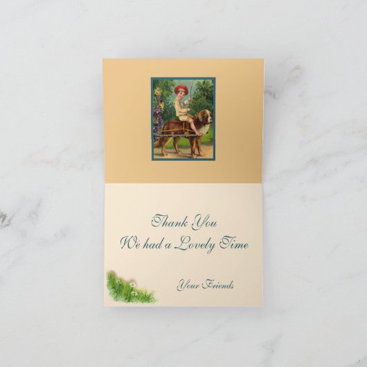 Victoriaanse Kinderparade Bedankkaart (Binnen)