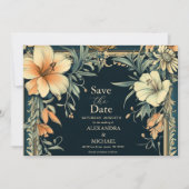 Victoriaanse Koninklijke Elegantie Bruiloft Save The Date (Voorkant)