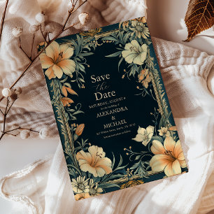 Victoriaanse Koninklijke Elegantie Trouw Save The Date