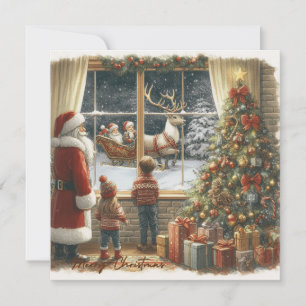 Victoriaanse landelijke kerstkaart