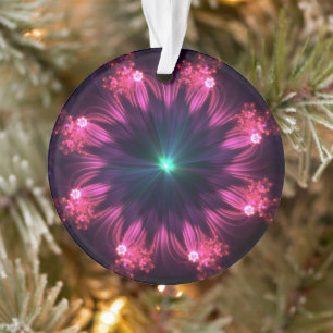Victoriaanse Magenta Mandala Ornament