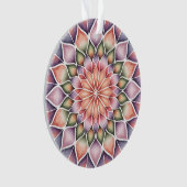 Victoriaanse Magenta Mandala Ornament (voorkant)