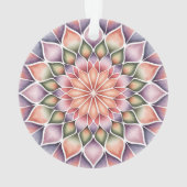 Victoriaanse Magenta Mandala Ornament (achterkant)