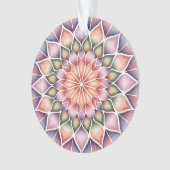 Victoriaanse Magenta Mandala Ornament (voorkant)