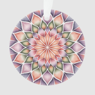 Victoriaanse Magenta Mandala Ornament