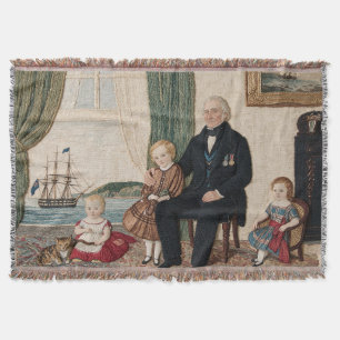 Victoriaanse marinekapitein-familie Haifa-baai Deken