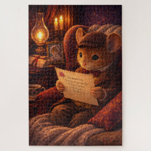 Victoriaanse Muis Liebesbrief Kaarslicht Legpuzzel