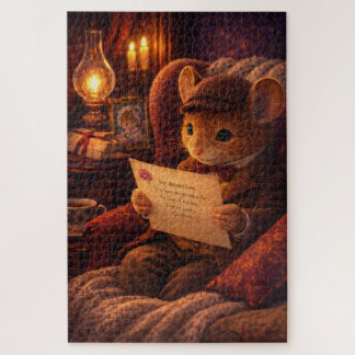 Victoriaanse Muis Liebesbrief Kaarslicht Legpuzzel