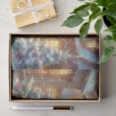 Victoriaanse Muizen In Winterdorp Decoupage Tissuepapier (Geschenk)