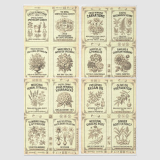 Victoriaanse ontwerp uit 1913 Chelsea Apotheek Lab Tissuepapier