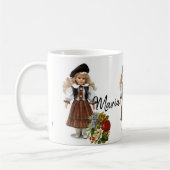 Victoriaanse pop bloemen mok (Links)