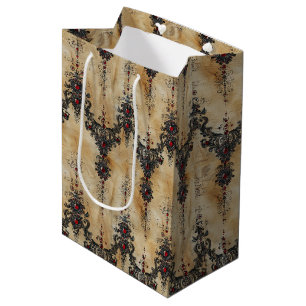 Victoriaanse Robijnen Kant Gotische Patroon (5) Medium Cadeauzakje