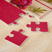 Victoriaanse rode roos legpuzzel (Zijkant)