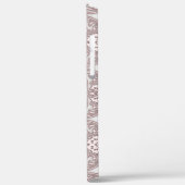 Victoriaanse roze patroon. Monogram. Case-Mate iPhone Case (Achterkant / Links)