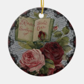 Victoriaanse Rozen Embleem van Liefde Ornament (Voorkant)