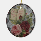 Victoriaanse Rozen Embleem van Liefde Ornament (Links)