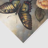 Victoriaanse Rozen Vlinder Decoupage Tissuepapier (Detail)
