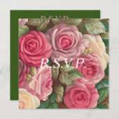 Victoriaanse rozentuin - Trouwboeket Kaart (Voorkant / Achterkant)