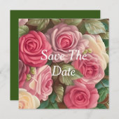 Victoriaanse rozentuin - Trouwboeket Kaart (Voorkant / Achterkant)