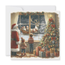 Victoriaanse Rustieke Kerstkaart