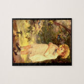 Victoriaanse schatje met vogels legpuzzel (Horizontaal)
