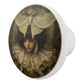 Victoriaanse schoonheid met vlinder keramische knop (Rechts)