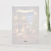 Victoriaanse Schotse kerstkaart Kaart (Achterkant)