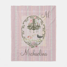 Victoriaanse Shabby Chic Parels Kroonluchter Dekbe Fleece Deken