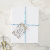 Victoriaanse sierlijke bruiloftsshower cadeaulabel (Met Touw)