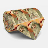 Victoriaanse Sinterklaas Portret, Oude Kerstmis Stropdas (Opgerold)